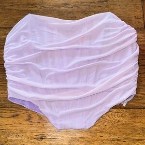 Women’s Strapless Lilac Ruched Bandeau Top 3XL